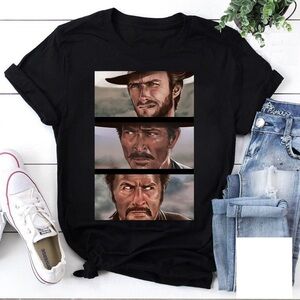 The Good The Bad And The Ugly Clint Eastwood Movie T-Shirt